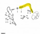 Flexível de Freio Traseiro em aeroquip - R850RT sem abs (1996 a 2001)&nbsp;&nbsp;&nbsp;&nbsp;FT_BMW_34322330095