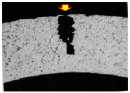 microscopia terminal alumínio trincado