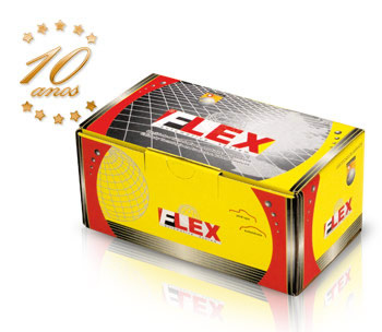 Embalagem e selo de 10 anos - Flex Automotive